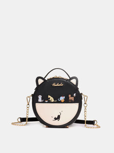 Women Crossbody Bag Cat Pattern Handbag-25262