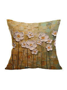 Creative Painting Linen Pillowcase Sofa Home Cushion Pillowcase