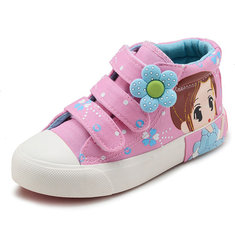 Girls Canvas Cartoon Lovely Casual Shoes
