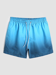 Ombre Print Utility Lined Board Shorts