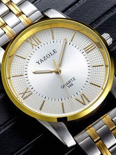 رجال الأعمال نمط كامل الصلب Watch أزياء مضيئة عرض كوارتز Watch-18941