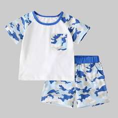 Boy's Camouflage Set For 2-8Y
