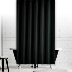 Waterproof Black Shower Window Curtain Bathroom Drape Hotel Home Decor Fashion