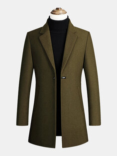 Woolen Thicken Mid-Length Overcoats