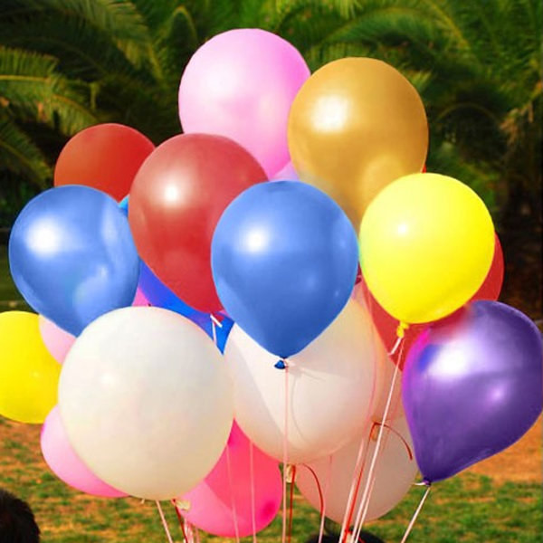100 Stück Hochzeitsfeier Latex Luftballons Perlenballon Geburtstagsfest Perlenballon