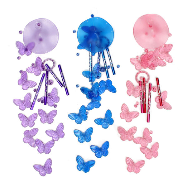 Butterfly Acrylic Wind Chime Campanula Sound Musical Instrument Outdoor Indoor Garden Sound 