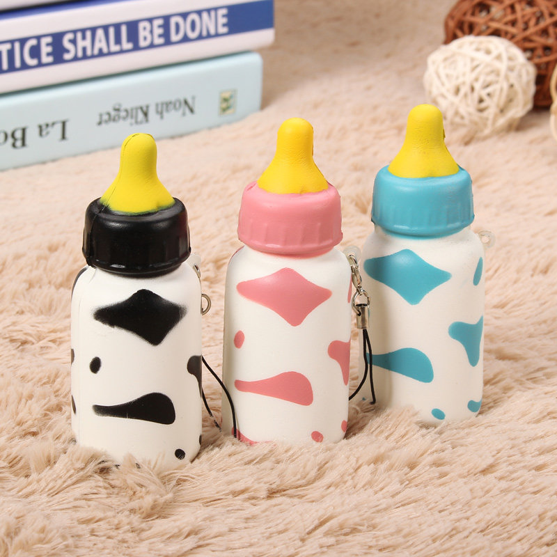 Topacc かわいいミルク哺乳瓶スクイーズグッズかわいい電話バッグストラップペンダント Newchic 日本
