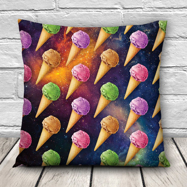 3D Sweet Food Patterns Throw Pillow Case Home Sofa Car Waist Cushion Cover
