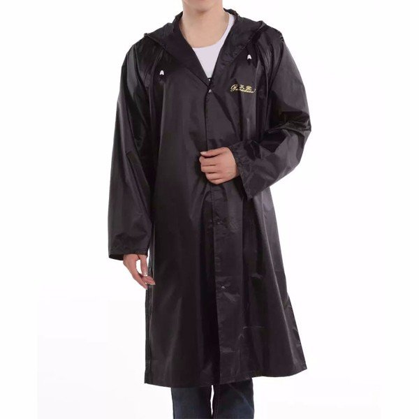 Adult Outdoor Raincoat Long Poncho Hood Thicker Reflective Types Design Work Travel Rainwear
