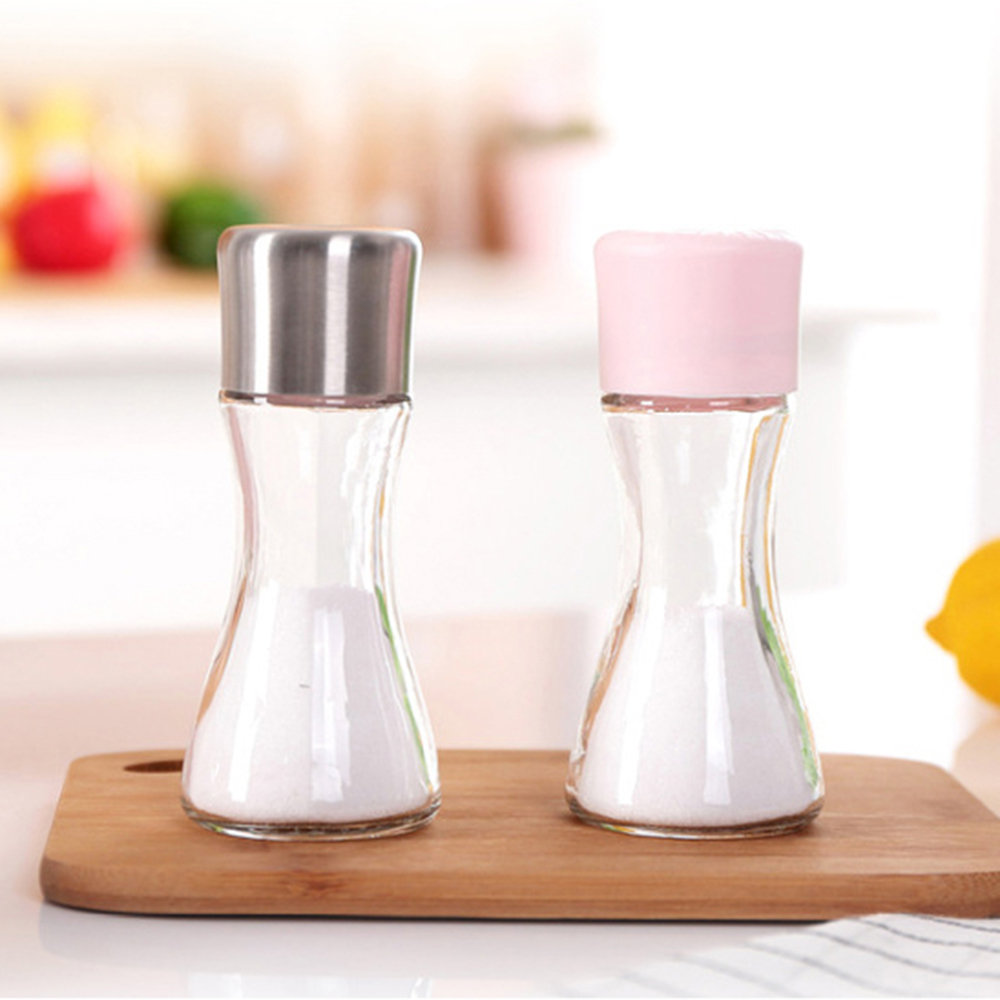 

Happy Life Healthy Quantitative Salt Bottle Moisture-proof Sealed Salt Shaker Leakproof Salt Jar, Silver