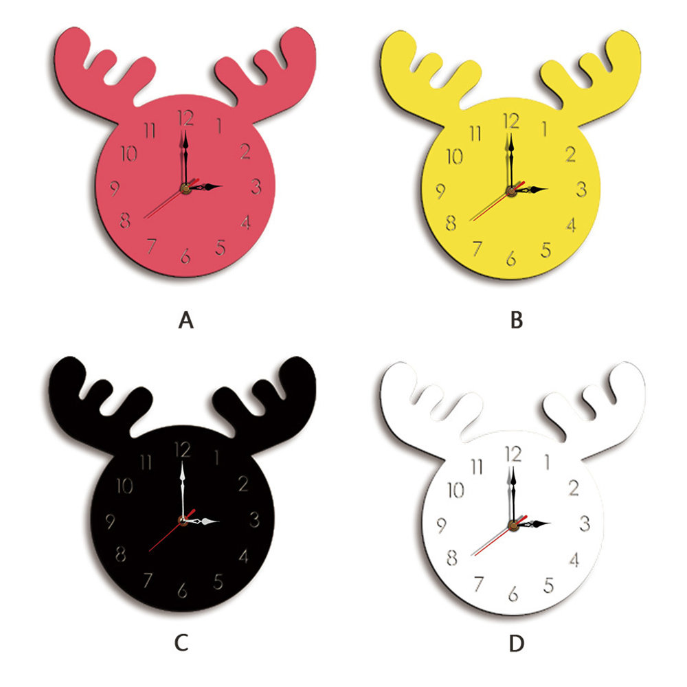 Horloge murale créative Horloge pour enfants de dessin animé de maison de salon