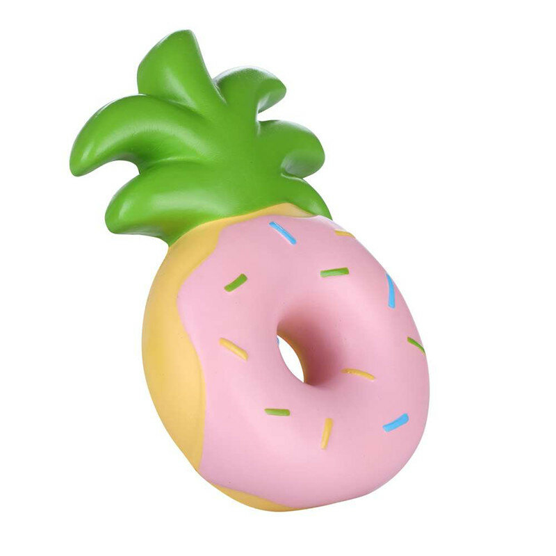 

Vlampo Squishy Jumbo Pineapple Donut Slow Rising Original Packaging Fruit Collection Gift Decor Toy, Multi-color