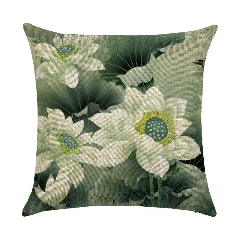 45x45cm Various Flower Style Cotton And Linen Pillowcases Decorations For Home Pillow Case