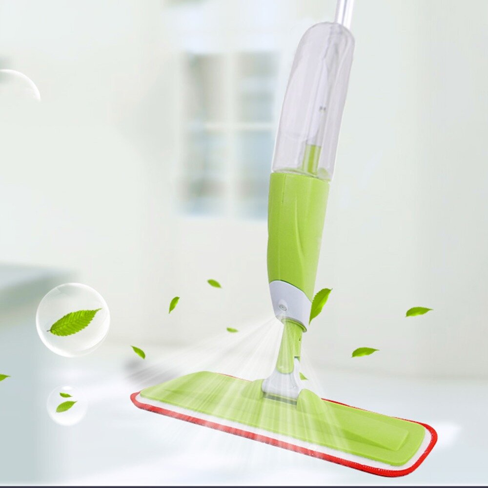 

Spray Mop Microfiber Cloth Floor Windows Clean Mop Home kitchen Bathroom Cleaning Tools, Green