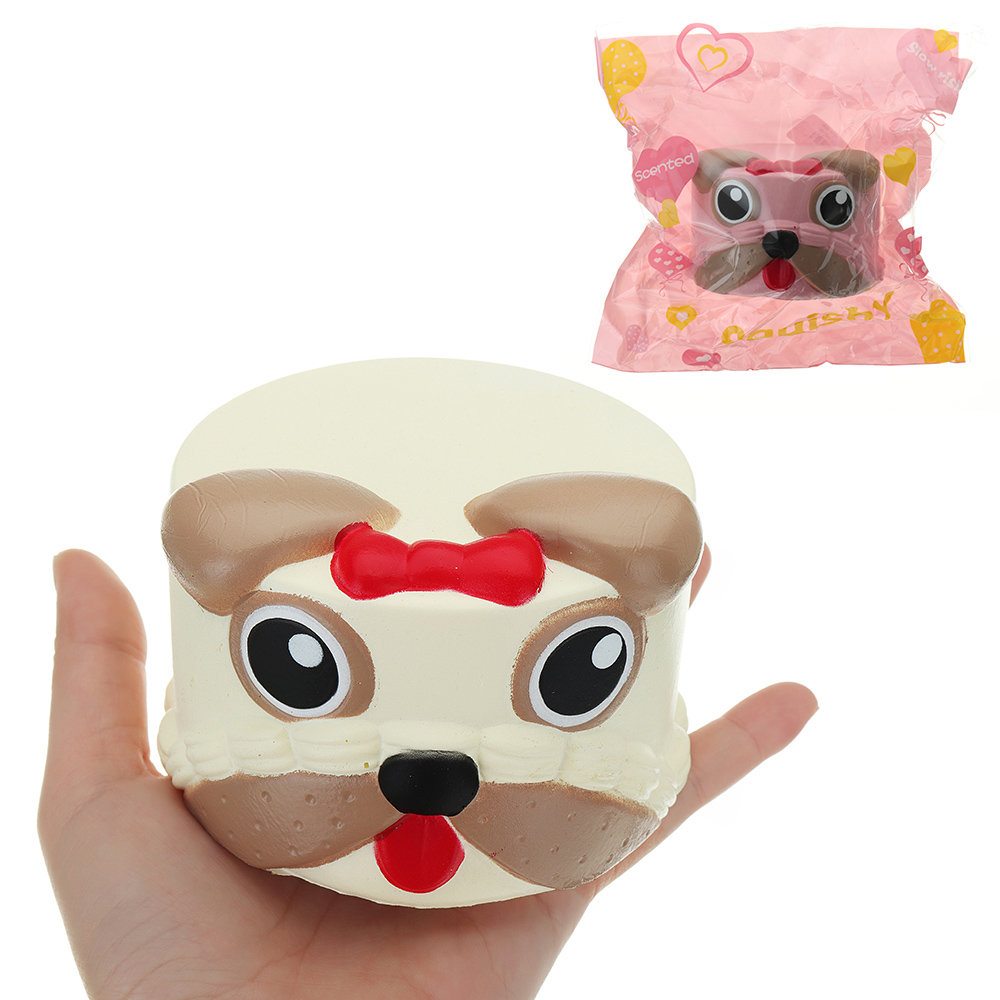 Dog Head Squishy  Soft Toy Slow Rising With Packaging Collection Gift