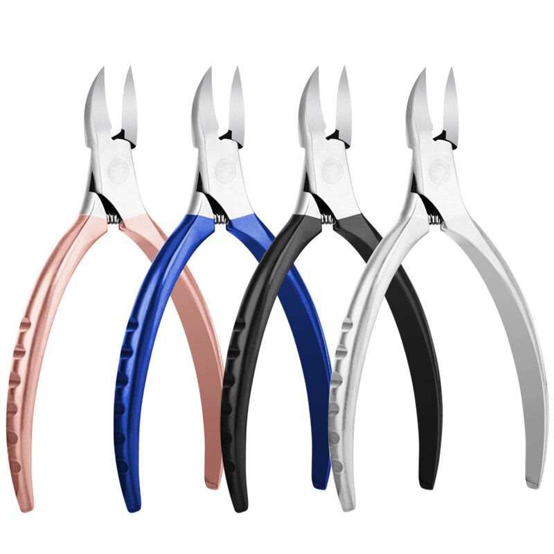 

Toenail Nipper ThickIngrown Nails Stainless Steel Paronychia Pedicure Tool, Silver;blue;pink