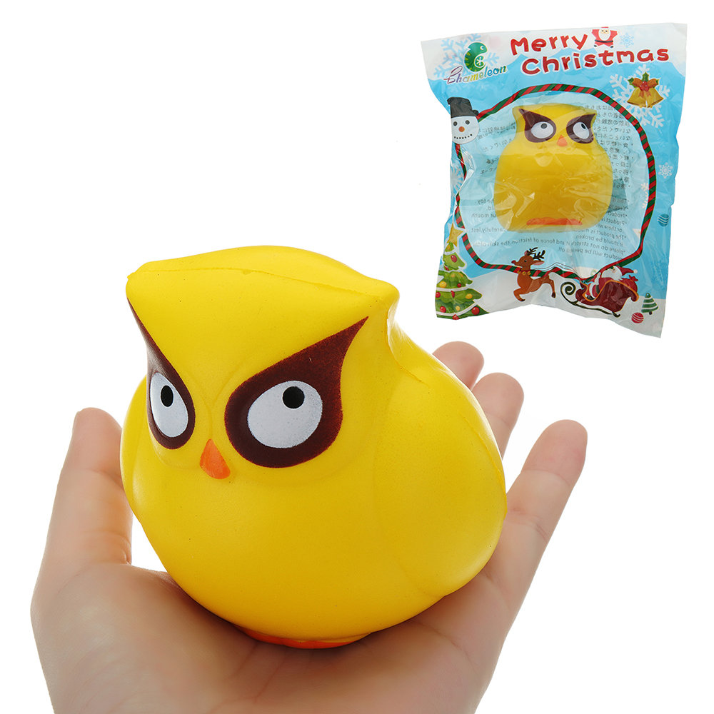 Yellow Owl Squishy Slow Rising Collection Gift Soft Toy With Packaging 