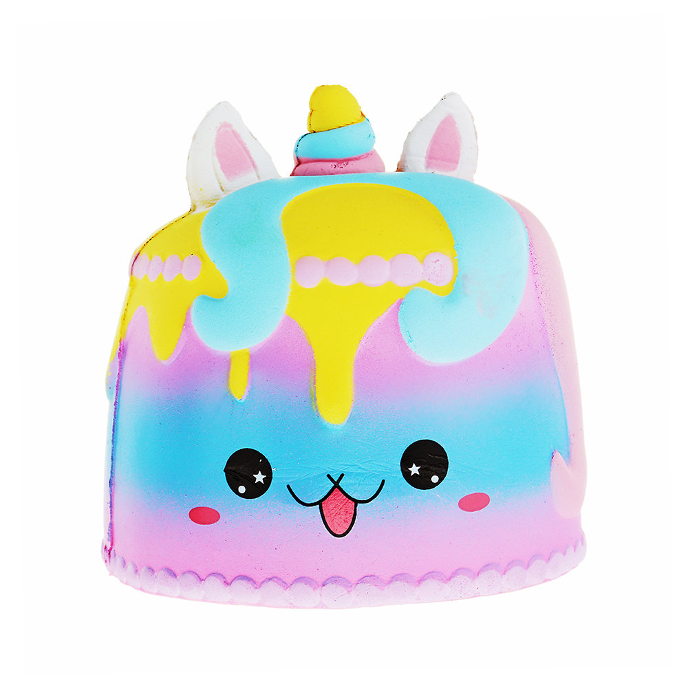 Kawaii Crown Cake Squishy Cute Soft Solw Rising Toy Cartoon Gift Collection С упаковкой