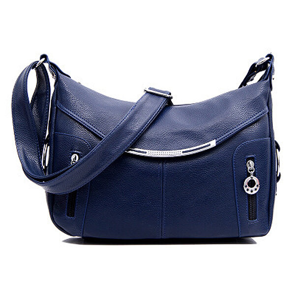Women Elegant Casual PU Leather Crossbody Bag Shopping Shoulder Bag