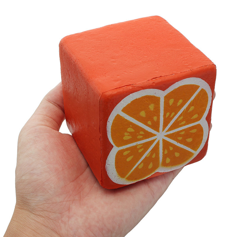 سكوشيشوب البرتقال نخب 7.5 سنتيمتر الخبز اسفنجي لينة بطيئة ارتفاع جمع هدية ديكور لعبة