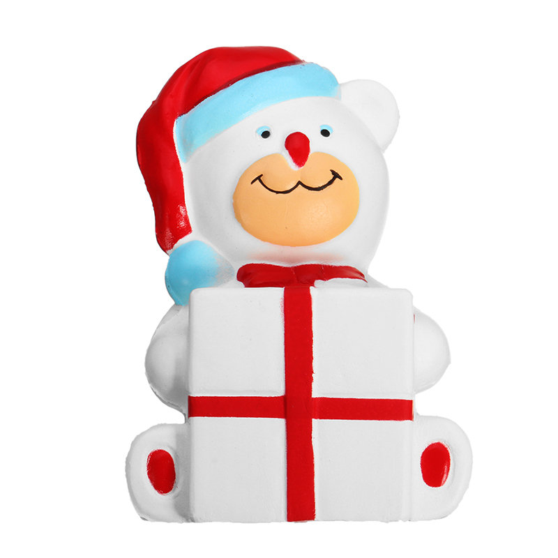 Squishy Weihnachtsbär 11cm Geschenk süße weiche langsame aufgehende Sammlung Dekor Spielzeug