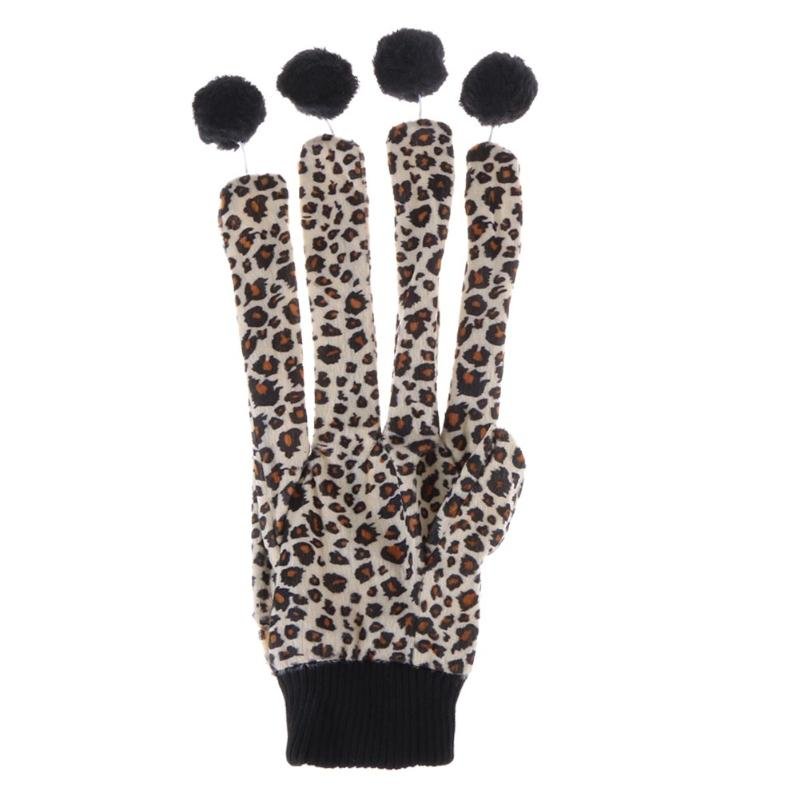 

Cute Cat Toys Scratcher Leopard Glove with Lovely Balls Teaser Playing Toy for Cats Kitten Interacti