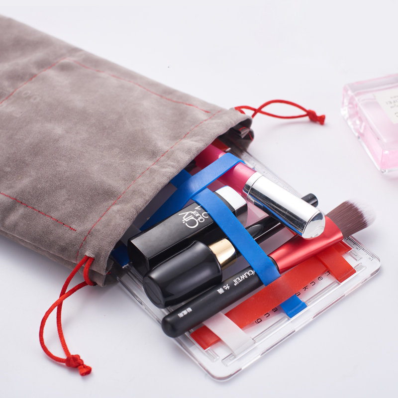 المحمولة شفافة تخزين مجلس التجميل حقيبة هدية الإبداعية مع حقيبة ماكياج التخزين المرآة
