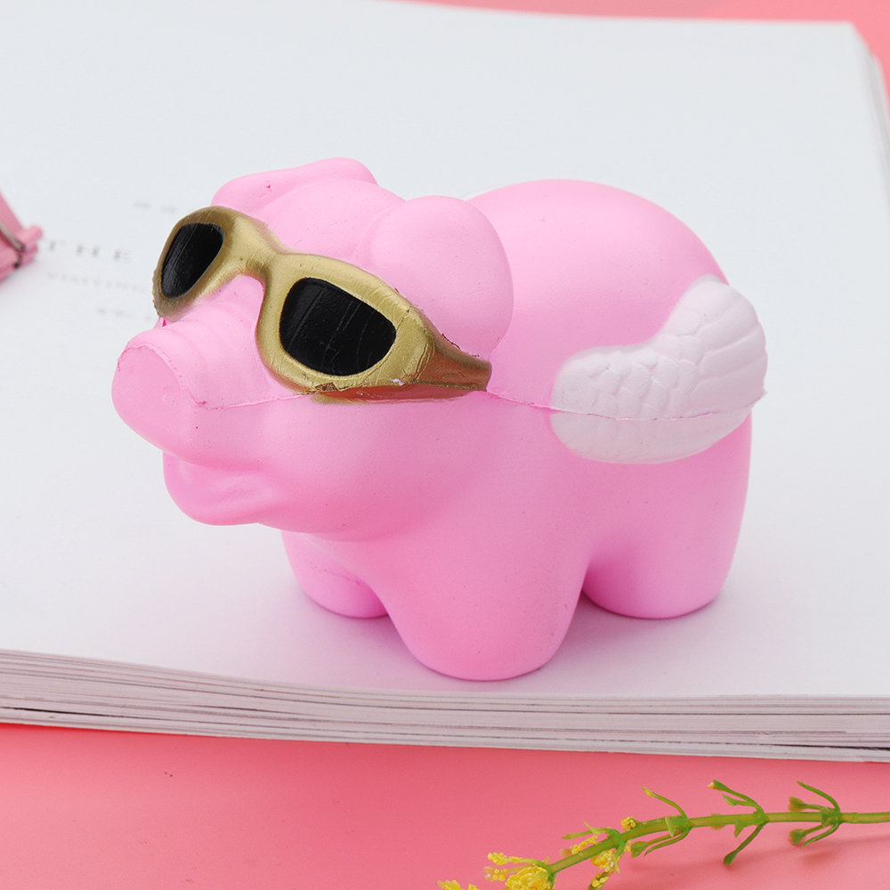 Glasses Piggy Squishy Slow Rising With Packaging Collection Gift Soft Toy