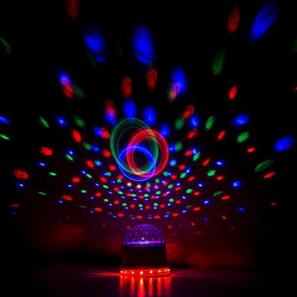 15W LED RGB Crystal Magic Ball Sunflower Stage Light Sound Actived for Chritmas Party KTV Disco