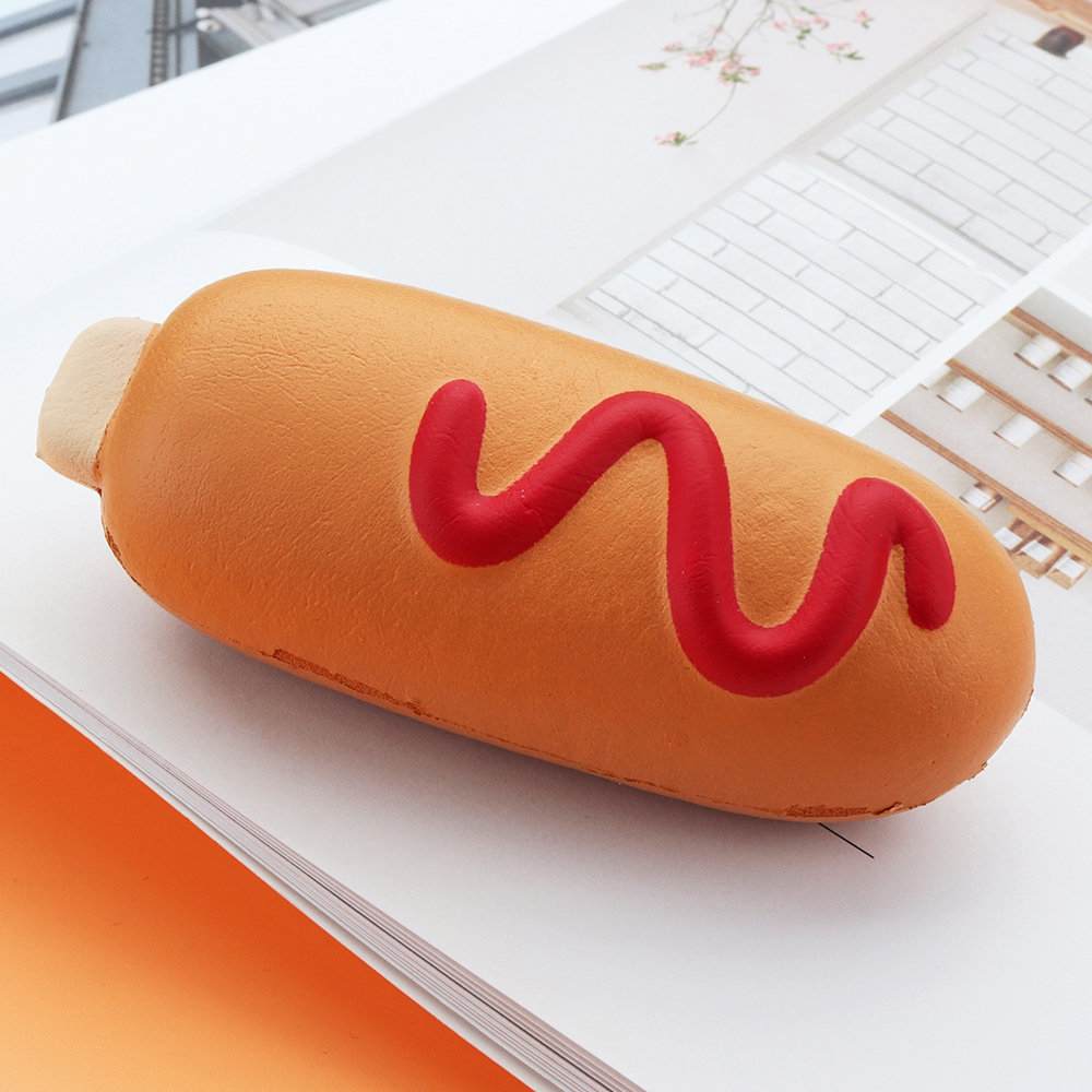 Hot Dog Squishy Soft Toy Slow Rising Bun Kawaii Cartoon Gift Collection