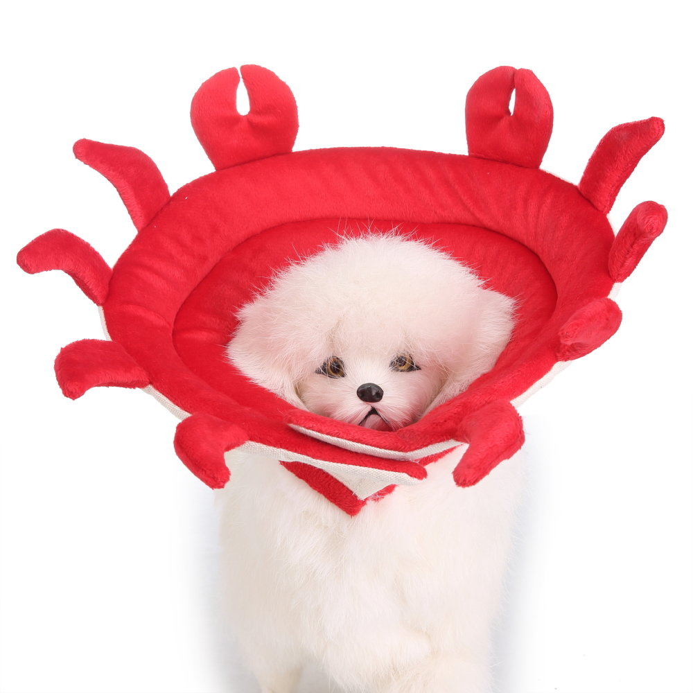 

Crab Shape Dog Cat Collar Pet Elizabeth Circle Wound Healing Medical Anti-Bite Protection Shield
