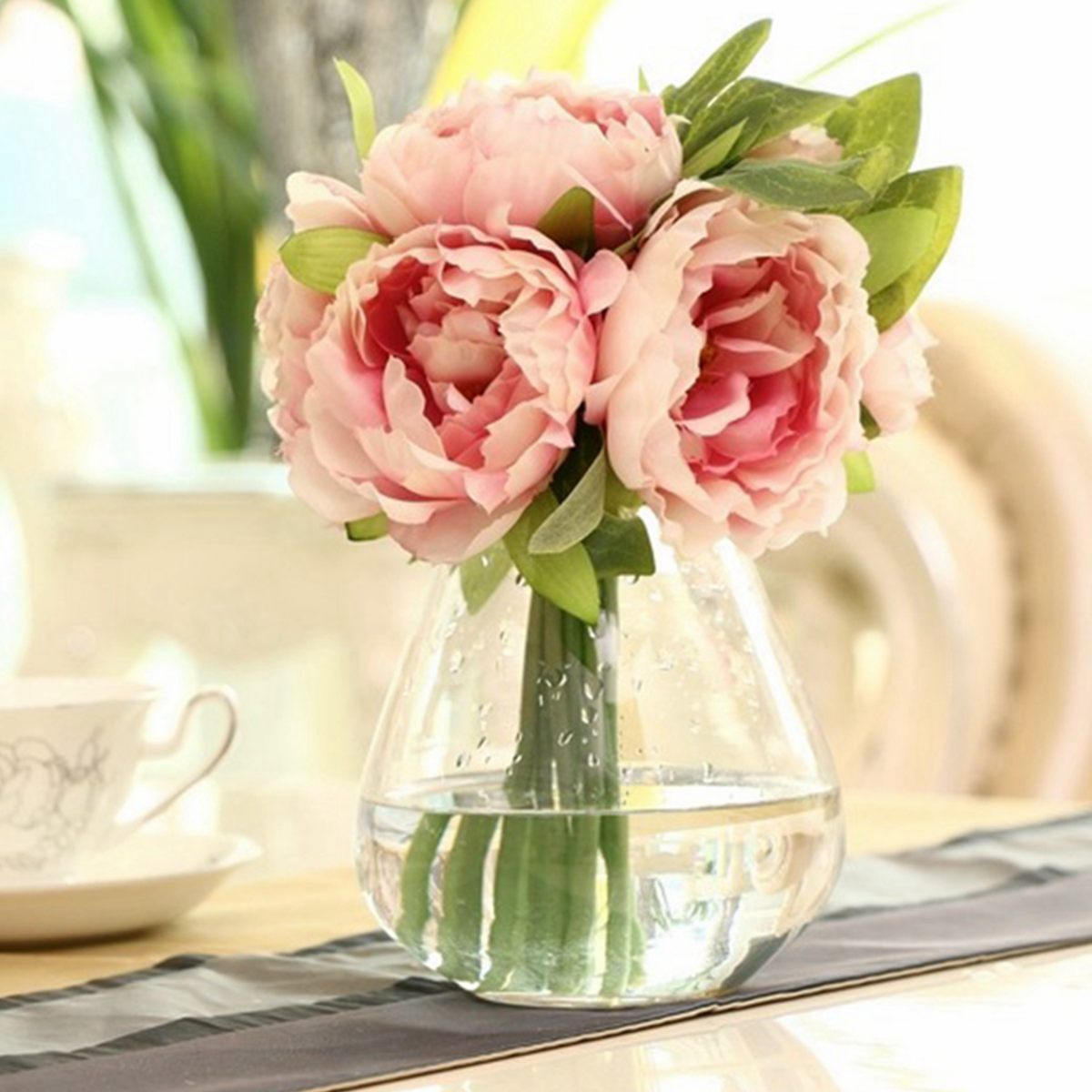 Simulation Peony Artificial Colorful Flower Wedding Party Home Cafe Decorations