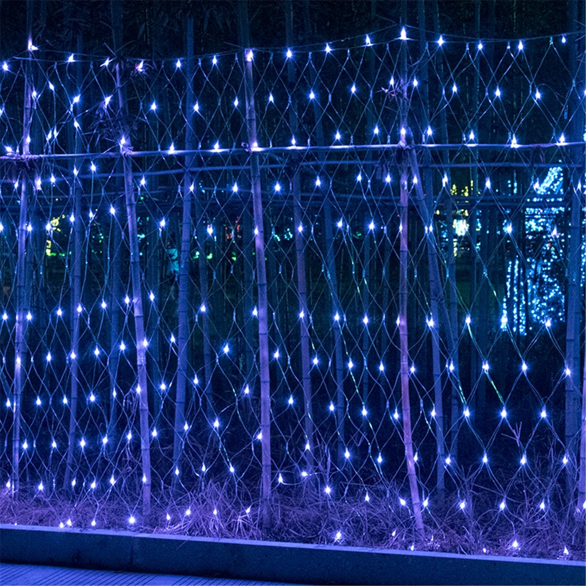 3x3m Waterproof LED Curtain Fairy String Light Christmas Wedding Party Outdoor Decor EU Plug AC220V