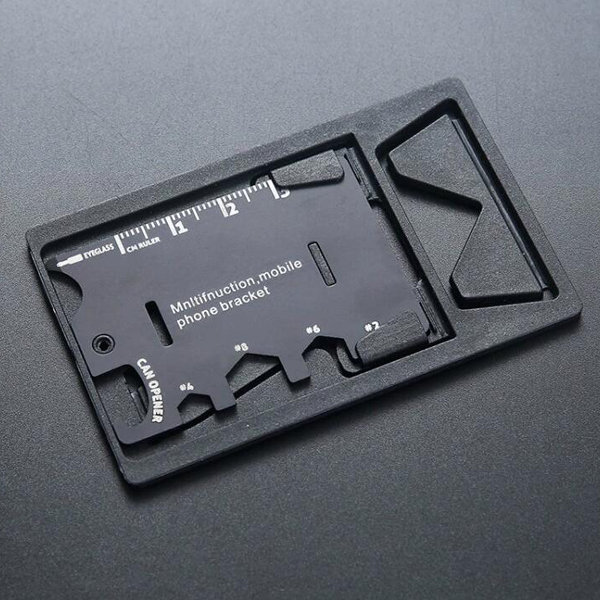 

IPRee® 3 In 1 EDC Mini Card Knife Multifunctional Folding Phone Bracket Bottle Opener Tool Kits