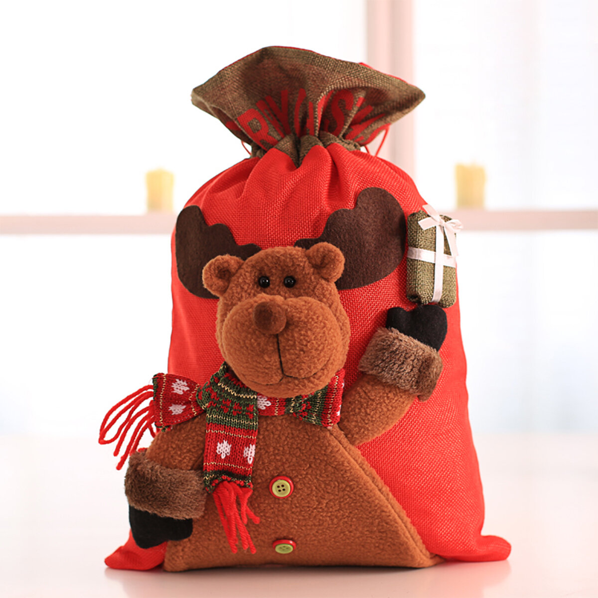 Large Christmas Santa Claus Sack Snowman Children Christmas Gifts Candy Stocking Bag