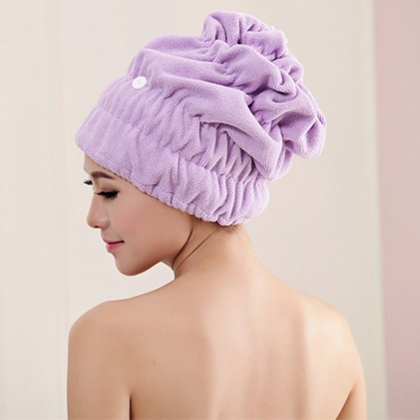 

Women Magic Fast Hair Drying Towel Head Wrap Absorbent Makeup Cosmetics Cap Bath Tool, Dark blue;blue;purple;pink