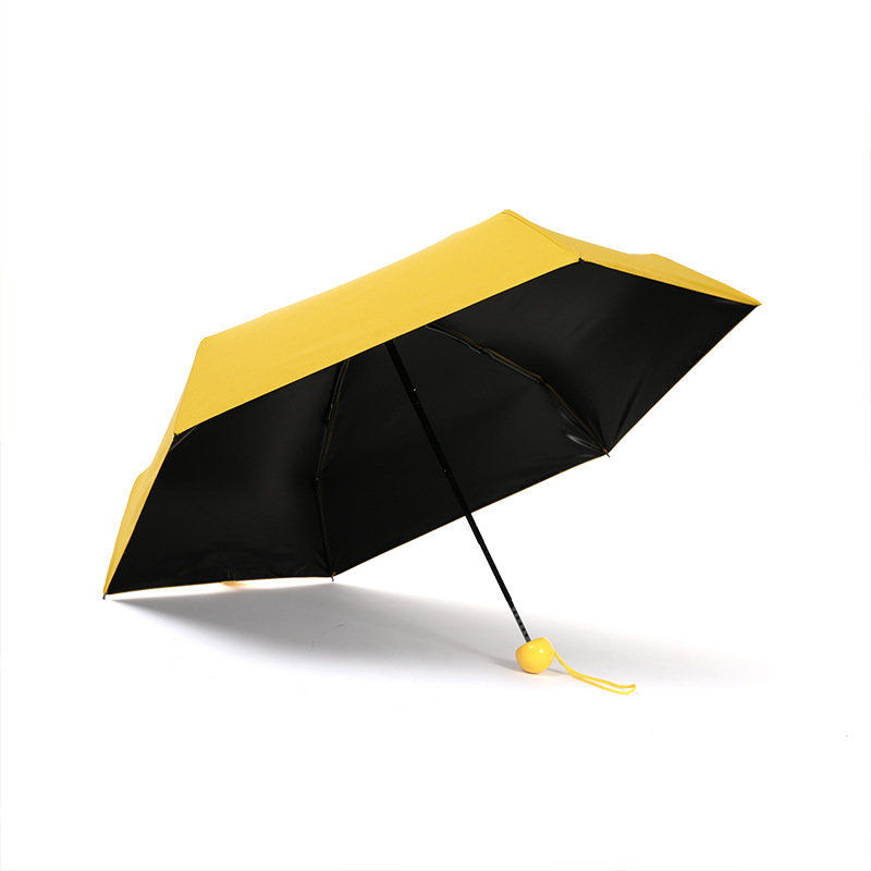 

Honana HN-KU4 Compact Mini Pocket Capsule Umbrella Light Weight Tiny Waterproof UV Rain Umbrellas, Blue;red;yellow;pink