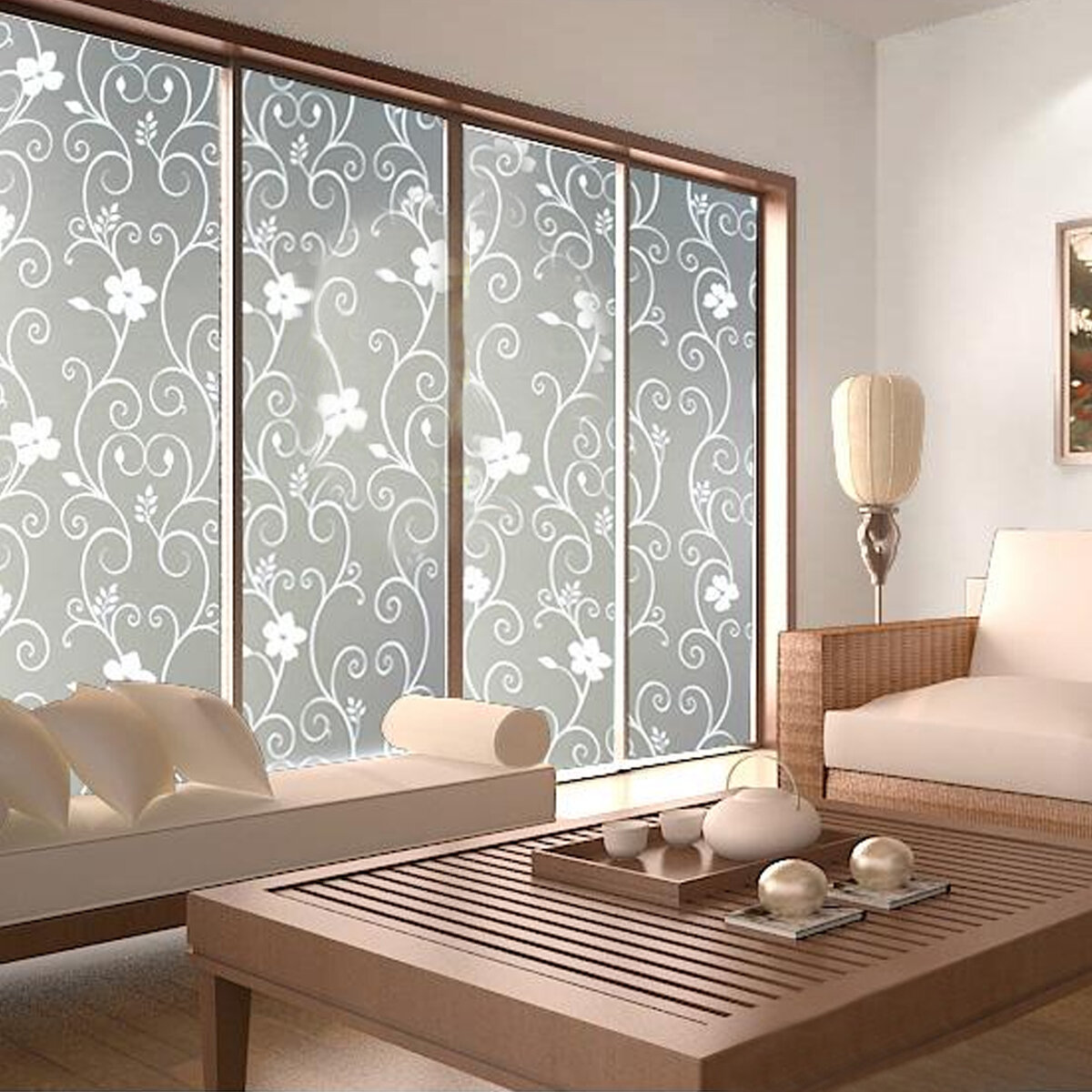 45*200cm Waterproof Frosted Bathroom Window Glass Film Stickers Decorations