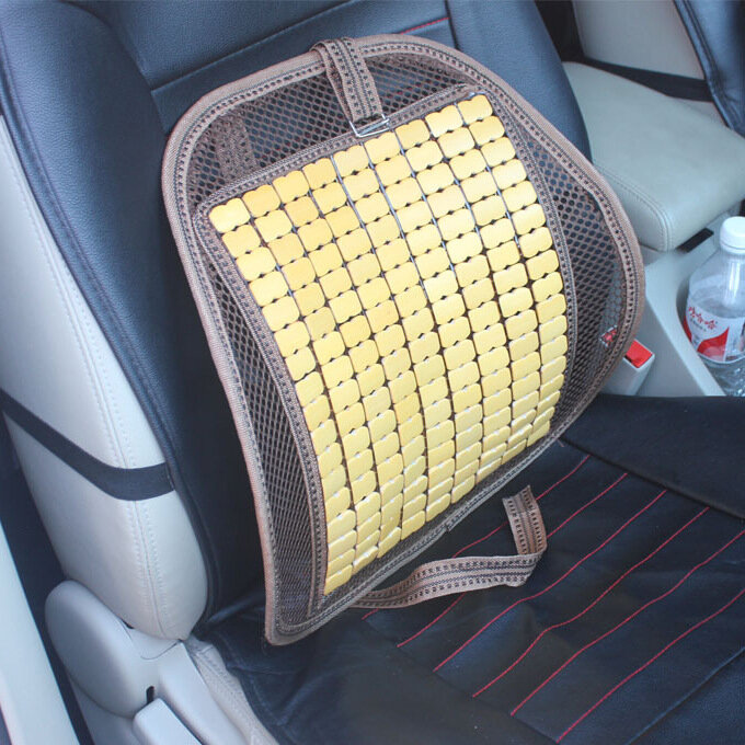 Summer Bamboo Car Seat Chair Back Cover Ventilate Cushion Pad Office Computer Seat Cushions