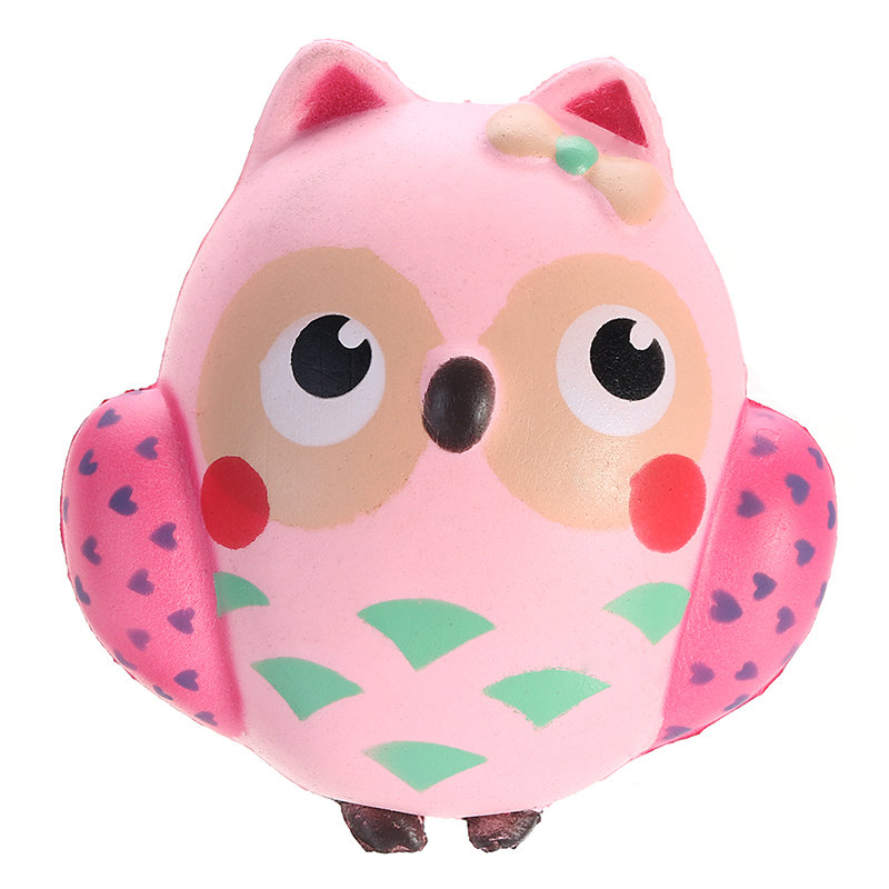 Topacc Pink Owl Squishy Soft Slow 