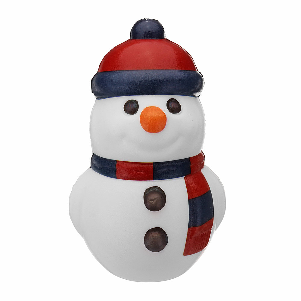 Bonhomme de neige Squishy Soft Slow Rising avec jouet d'emballage cadeau de Noël
