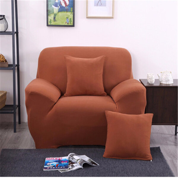 Protezione per mobili per divano elastico a tre posti in tinta unita in tessuto spandex