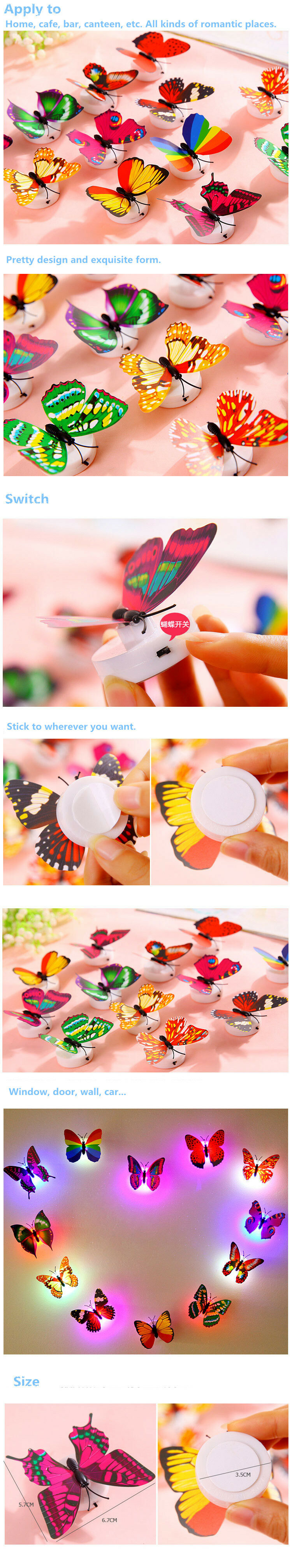Colors Changing LED Butterfly Night Light