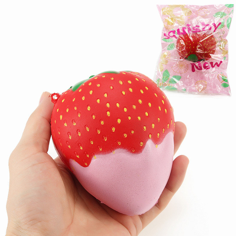 Lovely Strawberry Squishy Soft Slow Rising With Packaging Collection Gift Decor 
