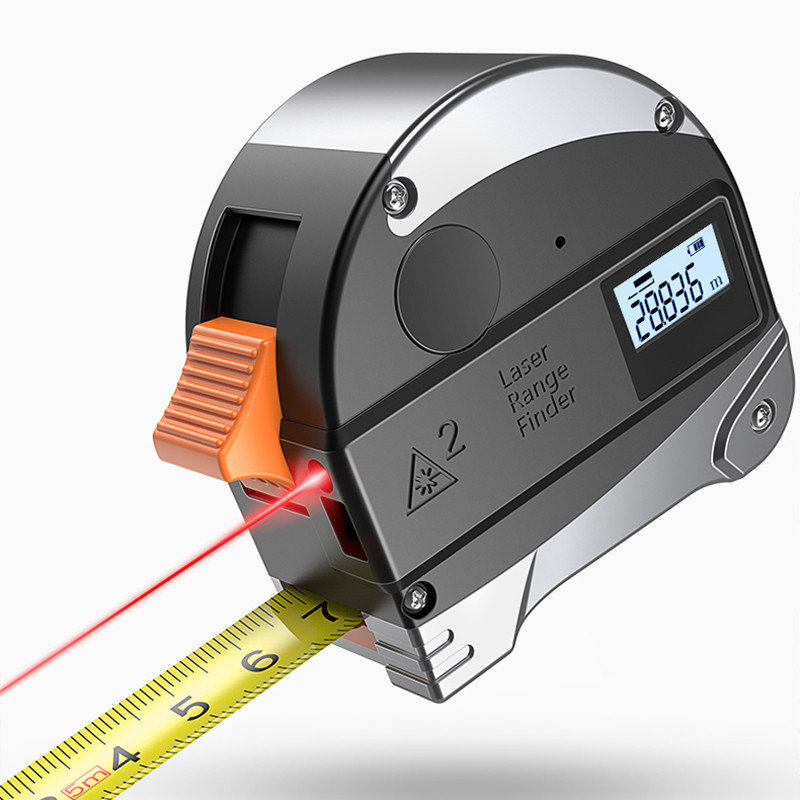 30M Laser Rangefinder Anti-fall Steel Tape High Precision Infrared Digital Laser Distance Meter Meas