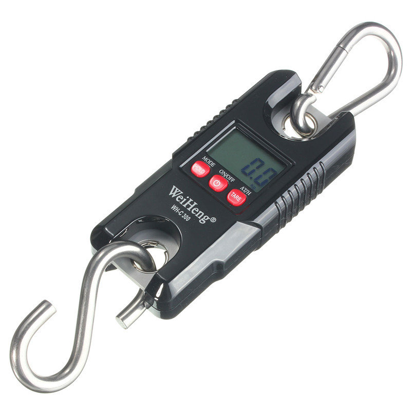 Mini 300kg/100g Precision Digital Electronic Hanging Scale Crane Weight Scale with LCD Display Heavy Duty