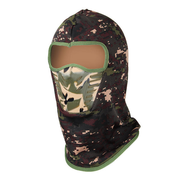 Men Women Camouflage Unisex Balaclavas Warm Winter Cheek Neck CS Hat Ski Hunting Hat Hood 