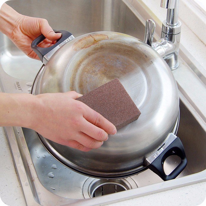 

Magic Emery Sponge Brush Eraser Cleaner Kitchen Rust Cleaning Tool