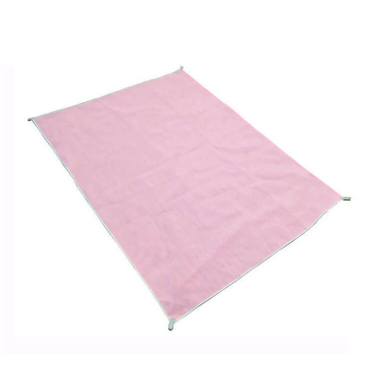 200x200CM Sand-Free Pink Pocket Mat Portable Outdoor Travel Camping Beach Seaside Pad