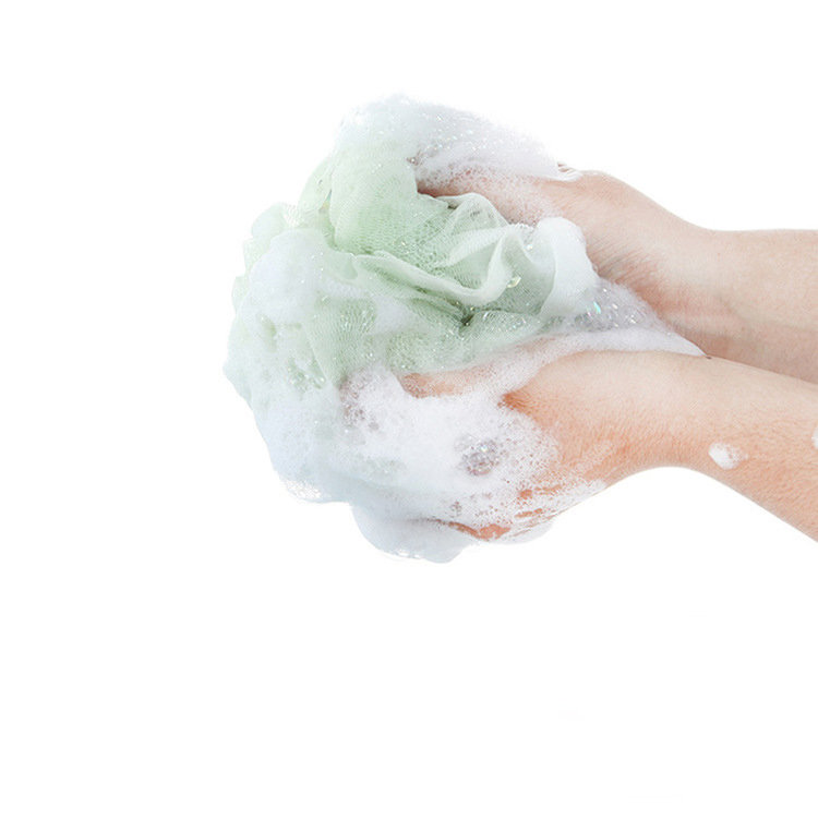 

Bath Sponge Mesh Exfoliating Shower Pouf Bath Ball Towels Body Cleaner Shower Sponge, Grey;light green;light blue;white